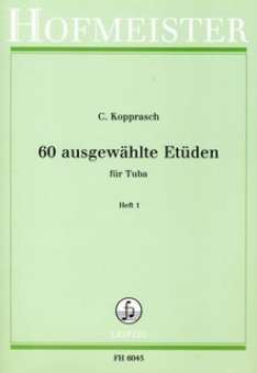 60 ausgewählte Etüden  für Tuba Heft 1