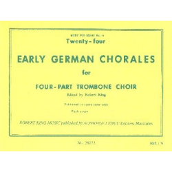 24 German Chorales for 4 trombones - Diverse / Arr. Robert King
