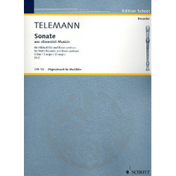 Sonate C-Dur : für Altblockflöte - Georg Philipp Telemann