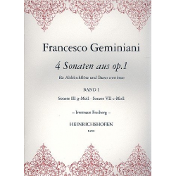 4 Sonaten aus op.1 Band 1 : - Francesco Geminiani