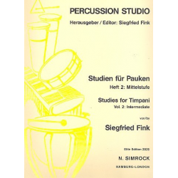 Studien für Pauken Band 2 : - Siegfried Fink