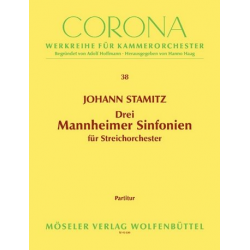 3 Mannheimer Sinfonien (Partitur) - Johann Stamitz