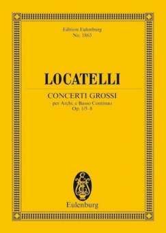 Concerti grossi op.1 Nr. 5-8 : Studienpartitur