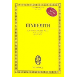 Kammermusik Nr.5 op.36,4 : für Viola - Paul Hindemith