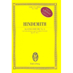 Kammermusik Nr.6 op.46,1 : für - Paul Hindemith