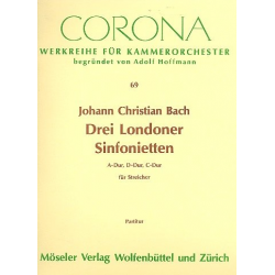 3 Londoner Sinfonietten : - Johann Christian Bach