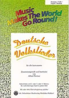 Deutsche Volkslieder - Stimme 1+3+4 in C - Posaune / Cello / Fagott /Bariton