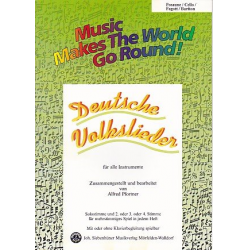 Deutsche Volkslieder - Stimme 1+3+4 in C - Posaune / Cello / Fagott /Bariton