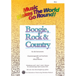 Boogie, Rock & Country - Stimme 4 in C hoch und tief - Bässe / E-Bass / Kontrabass