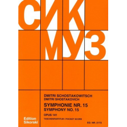 Sinfonie Nr.15 op.141 : - Dmitri Shostakovitch / Schostakowitsch