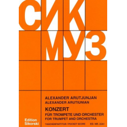 Konzert für Trompete und Orchester,  Taschenpartitur - Alexander Arutjunjan