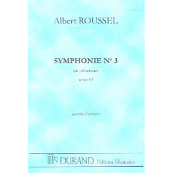 Symphonie sol mineur no.3 op.42 : - Albert Roussel
