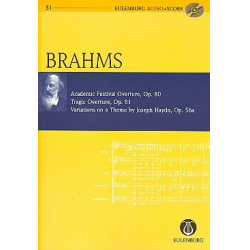 3 Orchesterstücke (+CD) : für Orchester - Johannes Brahms