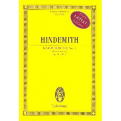 Kammermusik Nr.4 op.36,3 : für - Paul Hindemith