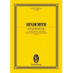 Konzertmusik op.50 : für - Paul Hindemith