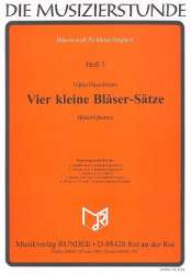 Vier kleine Bläser-Sätze für Bläser-Quartett - Viktor Hasselmann