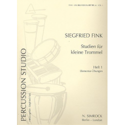 Studien für kleine Trommeln - Heft 1 - Siegfried Fink / Arr. Siegfried Fink