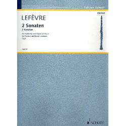 2 Sonaten für Klarinette (Flöte, Oboe) und Basso continuo - Raymond Lefevre