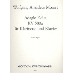 Adagio F-Dur KV 580a  für Klarinette & Klavier - Wolfgang Amadeus Mozart / Arr. Franz Beyer