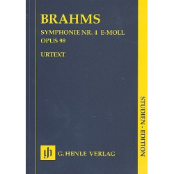 Sinfonie e-Moll Nr.4 op.98 : für Orchester - Johannes Brahms