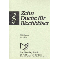 Zehn Duette für Blechbläser im Violinschlüssel - Franz Watz