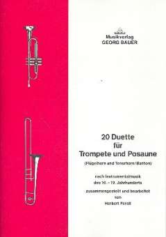 20 Duette für Trompete und Posaune