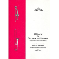 20 Duette für Trompete und Posaune - Diverse / Arr. Herbert Ferstl
