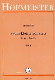 Sechs kleine Sonaten für zwei Fagotte Heft 1
