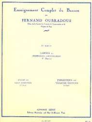 Enseignement complet du Bassoon Vol. 1: Gammes et Exercices Journaliers - Fernand Oubradous