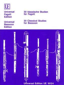 30 klassische Studien für Fagott