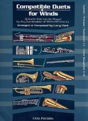 Compatible Duets For Winds - Clarinet in Bb, Trumpet in Bb, Euphonium TC in Bb,Tenor saxophone in Bb - Diverse / Arr. Larry Clark