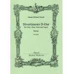 Divertimento D-Dur - Partitur - Johann Michael Haydn / Arr. Richard Lauschmann
