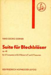 Suite für Blechbläser, op. 48 - Hans-Georg Görner