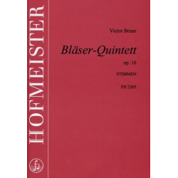 Bläser-Quintett op. 16 - Stimmensatz - Victor Bruns