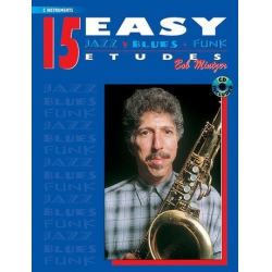 15 Easy Jazz, Blues & Funk Etudes - C Instruments - Bob Mintzer