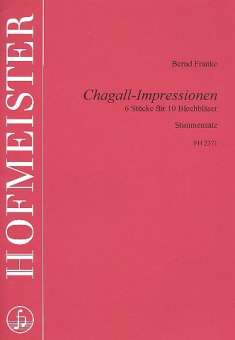 Chagall-Impressionen (für Horn, 4 Trompeten, 4 Posaunen und Tuba) - Stimmensatz