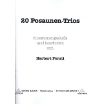 20 Posaunen-Trios - Herbert Ferstl