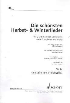 Die schönsten Herbst- und Winterlieder - 2 Violinen & Cello (Viola) - Einzelstimme Viola
