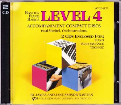 Bastien Piano Basics Begleit-Doppel CD Stufe/Level 4