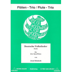 Deutsche Volkslieder - Suite für 3 Querflöten - Traditional / Arr. Josef Bönisch