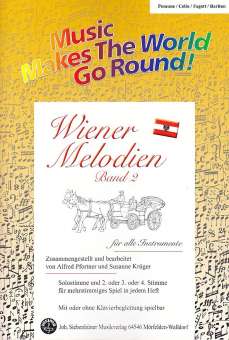 Wiener Melodien 2 - Stimme 1+3+4 in C - Posaune / Cello / Fagott /Bariton