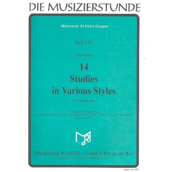 14 Studies in Various Styles (Sax-Solo) - Ton Verhiel