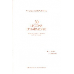 50 lecons d'harmonie vol.A : textes - Yvonne Desportes