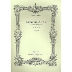 Sonatine A-Dur, op. 90/3 (3 Violinen) - Ignatz Lachner