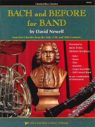 Bach and Before for Band - Book 1 - Bb Clarinet / Bass Clarinet - Johann Sebastian Bach / Arr. David Newell