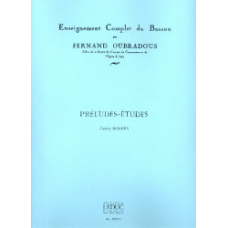 Préludes-études : pour basson - Fernand Oubradous