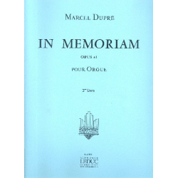 In memoriam op.61 vol.2 : pour - Marcel Dupré