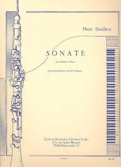 Sonate : pour hautbois et piano