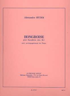 Hongroise pour saxophone alto et piano