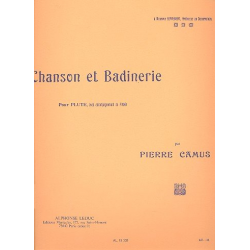 Chanson et Badinerie pour Flute - Pierre Camus